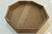 Shallow Stoneware Octagon Dish